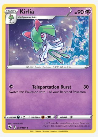 Kirlia — catalogusbeeld