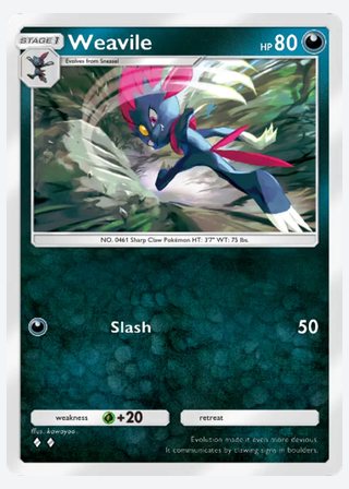 Weavile — catalogusbeeld