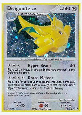 Dragonite — catalogusbeeld