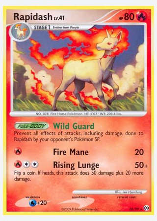 Rapidash — catalogusbeeld