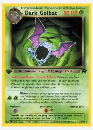 Dark Golbat — catalogusbeeld