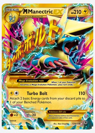 M Manectric EX — catalogusbeeld
