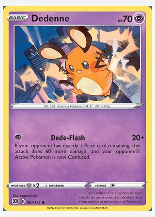 Dedenne — catalogusbeeld