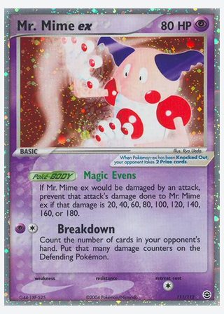 Mr. Mime ex — catalogusbeeld