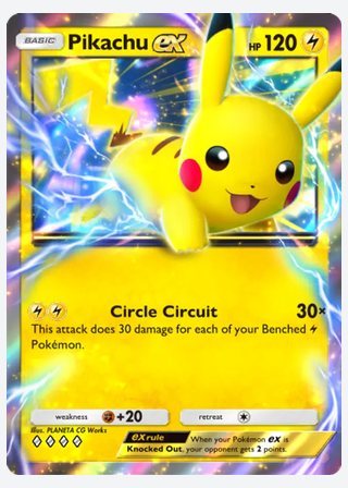 Pikachu ex — catalogusbeeld