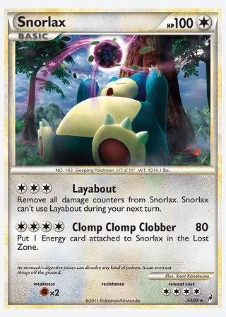 Snorlax — catalogusbeeld