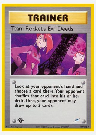 Team Rocket's Evil Deeds — catalogusbeeld