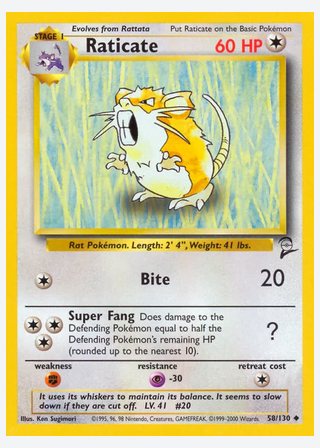 Raticate — catalogusbeeld