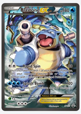 Blastoise EX — catalogusbeeld