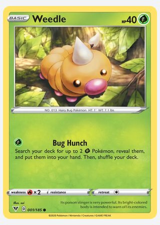 Weedle — catalogusbeeld