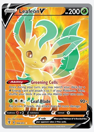 Leafeon V — catalogusbeeld