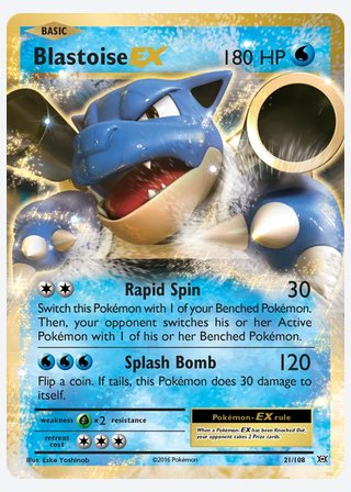 Blastoise EX — catalogusbeeld