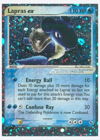 Lapras ex — catalogusbeeld