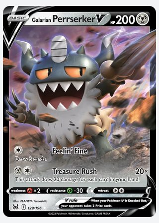 Galarian Perrserker V — catalogusbeeld