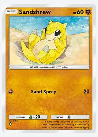 Sandshrew — catalogusbeeld