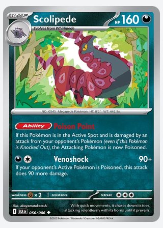 Scolipede — catalogusbeeld