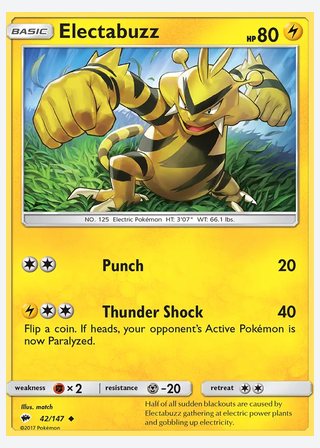 Electabuzz — catalogusbeeld