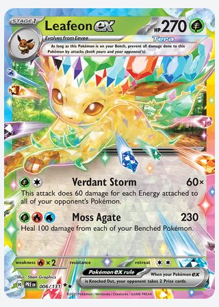 Leafeon ex — catalogusbeeld