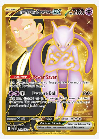 Team Rocket's Mewtwo ex — catalogusbeeld