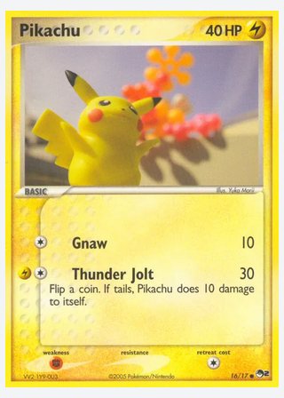 Pikachu — catalogusbeeld