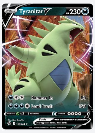 Tyranitar V — catalogusbeeld
