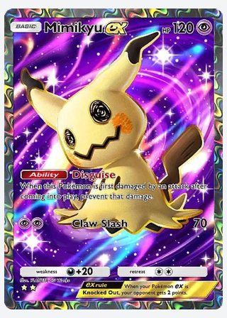 Mimikyu ex — catalogusbeeld