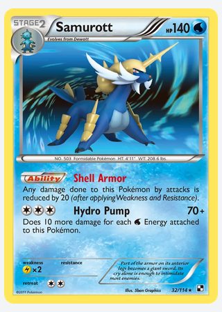 Samurott — catalogusbeeld