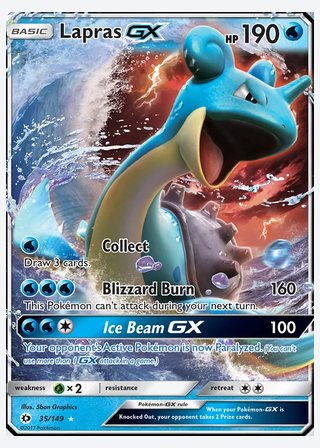 Lapras GX — catalogusbeeld