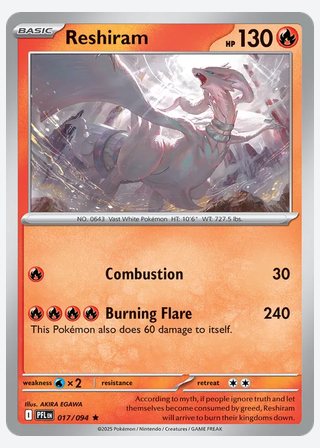 Reshiram — catalogusbeeld