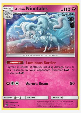 Alolan Ninetales — catalogusbeeld