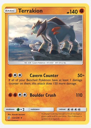 Terrakion — catalogusbeeld