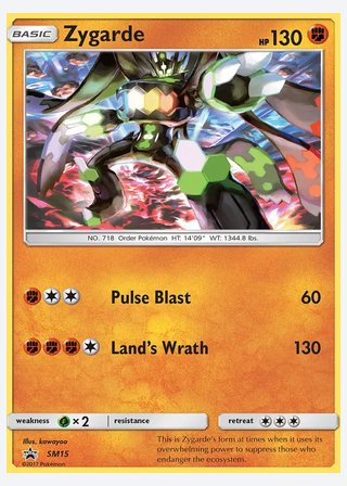 Zygarde — catalogusbeeld