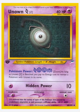 Unown [Z] — catalogusbeeld
