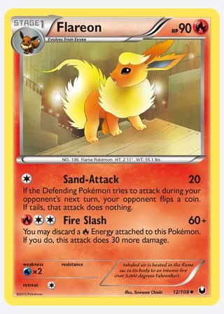 Flareon — catalogusbeeld
