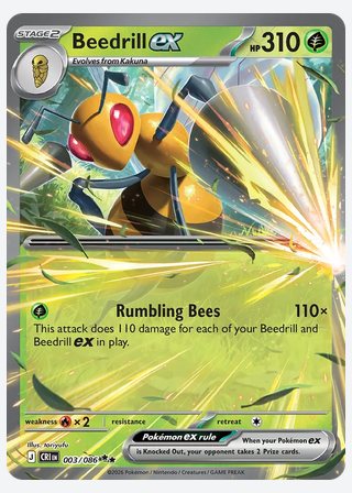 Beedrill ex — catalogusbeeld