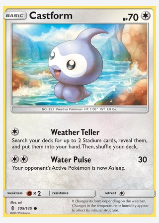 Castform — catalogusbeeld