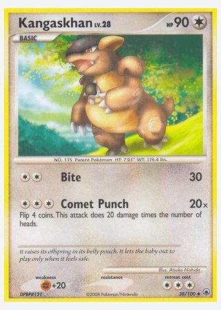 Kangaskhan — catalogusbeeld
