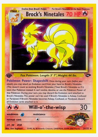 Brock's Ninetales — catalogusbeeld