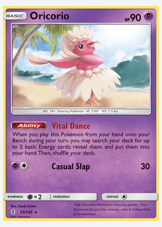 Oricorio — catalogusbeeld