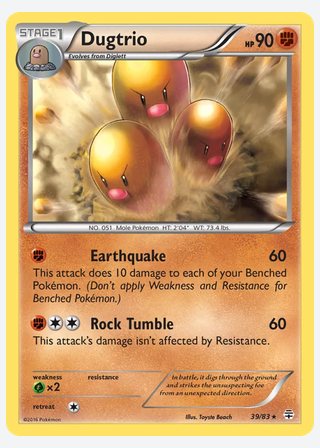Dugtrio — catalogusbeeld