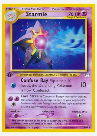 Starmie — catalogusbeeld