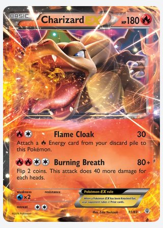 Charizard EX — catalogusbeeld