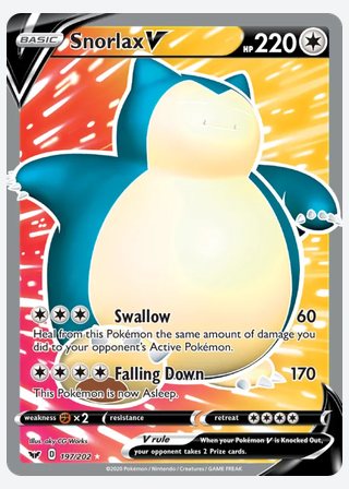 Snorlax V — catalogusbeeld