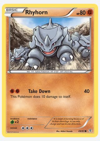 Rhyhorn — catalogusbeeld