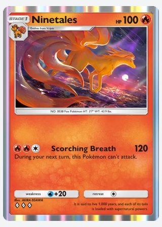Ninetales — catalogusbeeld