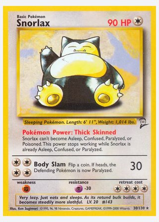 Snorlax — catalogusbeeld