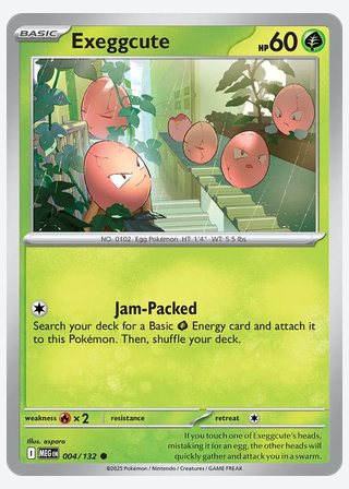 Exeggcute — catalogusbeeld