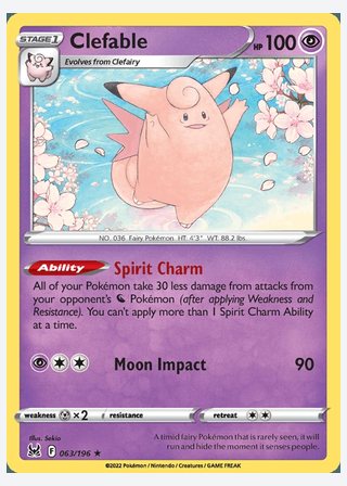 Clefable — catalogusbeeld