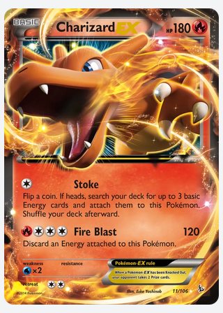 Charizard EX — catalogusbeeld