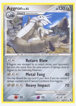 Aggron — catalogusbeeld